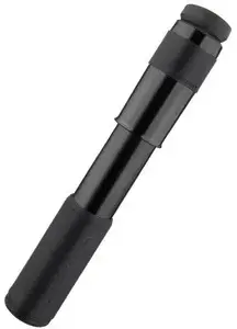 Ручной насос Lezyne Velocity MTB — Presta/Schrader, 90 psi (6,2 bar), 183 мм, CNC, чёрный