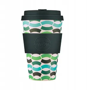 Ceļojuma krūze Ecoffee Cup Pattern 400 ml — daudzreiz lietojama aiznesama krūze, Ecoffee cup