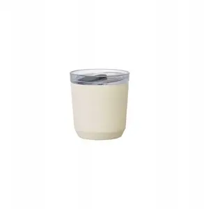 Travel mug Kinto To Go Tumbler 240 ml — white, insulated stainless-steel cup