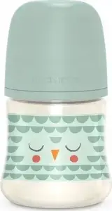 Baby feeding bottle Suavinex SX Pro 150 ml with physiological nipple, slow flow, mint owl design