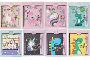 Notebook with Lock Merkpol MIX — padlock-secured diary, compact personal journal