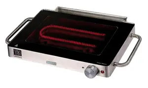 Kontaktgrils Ariete 798 — taisnstūrveida nerūsējošā tērauda/melnā, 800 W, 470×240×60 mm