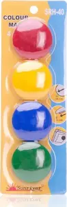 Magnetic Fishing Floats ARGO Magnesy 40 mm, yellow, pack of 4