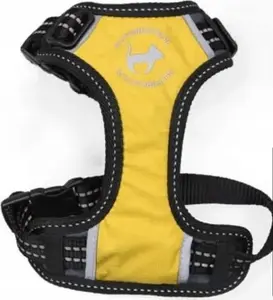 Harness All For Dogs All For Cats Szelki Sportowe XS yellow — pet harness for cats, size XS