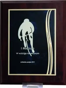 Plastic Award Diploma with Metal Engraving Plate Victoria Sport HG42