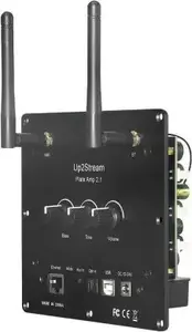 Arylic 2.1 plāksnes pastiprinātājs Up2Stream Plate Amp 2.1 — daudzistabu bezvadu plāksnes pastiprinātājs