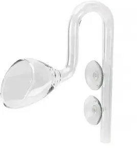 Glass outlet tube Aqua Natura by GraniteQ, 18 x 15 x 5 cm, 63 g