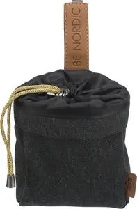 Dog treat bag Trixie TX32292 — polyester, two-tone black/sand, Ø10 cm, H140 mm