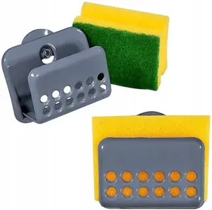Sponge holder Katex model 004312 for kitchen sink – wall-mounted compact organizer