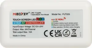 LED lighting controller MiBoxer FUT025 with 2.4 GHz remote, RGB control, 12–24V DC input