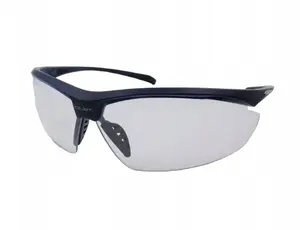 Protective Safety Glasses MCR Safety Icebreaker with clear UV lenses, navy frames