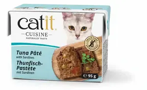 Mitrs kaķu barības almo nature Catit 42136 — Pieaugušajiem, 95 g, sardīnes un tuncis, bez graudiem