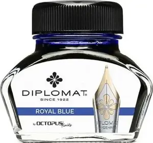 Tinte Diplomat Diplo Octopus 30 ml stikla zilā