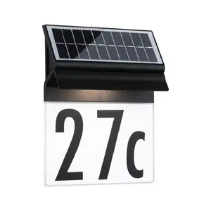 Outdoor table lamp Paulmann Neda LED solar, black plastic, 0.2 W, 180×60×230 mm