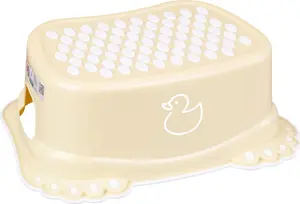 Anti-slip Footstool Tega Baby Duck Light Yellow – child footrest, non-slip surface, compact