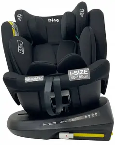 Child car seat Lionelo Aiden i-Size Group 0/1/2/3, 40–150 cm, 360° rotating, Black