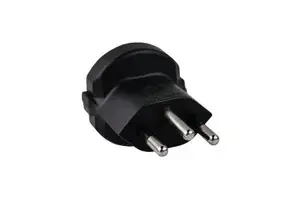 Power cable gender changer Alcasa SKA-6002PS — Swiss mains plug Type J, black
