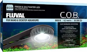 Aquarium LED light Fluval Fluval C.O.B. Nano LED model FV-5435, compact COB LED fixture for small tanks
