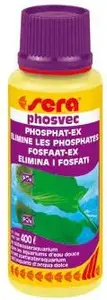 sera PHOSVEC-CLEAR pudelīte 100 ml – šķīdums fosfātu noņemšanai akvārijā