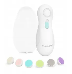 Electric nail file Nuvita MINILAND 89608 — children's manicure device, gentle rotary grinder