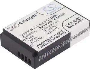 Battery Cameron Sino LP-E12 / LC-E12 replacement for Canon (MPN SB7633, 4894128065524)