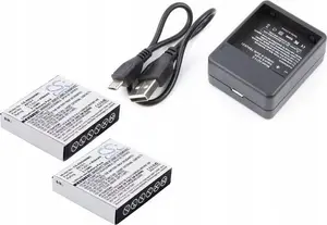 Battery kit Cameron Sino for Xiaomi Yi AZ13-1 – 2x replacement batteries + charger