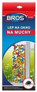 Window Fly Paper Strips BROS Lep na okno 4 pcs 256 – adhesive insect trap for windows