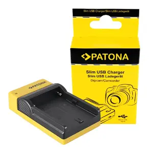 Battery charger PATONA 151525 DC for Sony camcorders, 8.4 V output, 0.5 A, charging 1 A, black/yellow