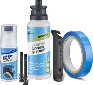Tubeless Conversion Kit WELDTITE COMPLETE TUBELESS CONVERSION SYSTEM (Road) by WELDTITE