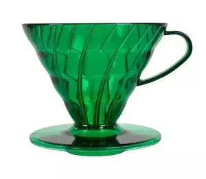 Pour-over drippers HARIO V60-02 plastmasas, bambusa zaļš, izmērs 02