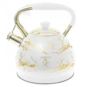 Kettle Ambition ODEL-CZ-005-24 — non-electric stovetop kettle, white and gold finish
