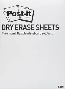 Dry-erase sheet pads Post-IT DEFPACKL-EU 28×39 cm, 15 sheets, white