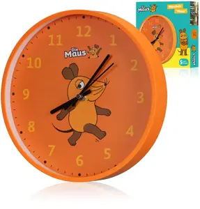 Настенные часы Kids Euroswan DieMaus — детские аналоговые настенные часы от Kids Euroswan