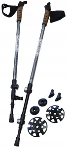 Trekkinga nūjas Acra Kubisport regulējamas salokāmas ar ātro atbrīvošanu 72–140 cm