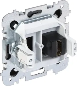 HDMI wall socket outlet ELEKTROPLAST SANTRA/4191-19/EPN – single port, recessed wall plate