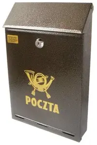 Pasta sūtījumu kaste metāla zelta-antīks, paredzēta A4 aploksnēm, No name SKL A4 373