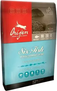 Сухой корм для кошек Orijen 6 Fish, 340 г, беззерновой, высокобелковая формула