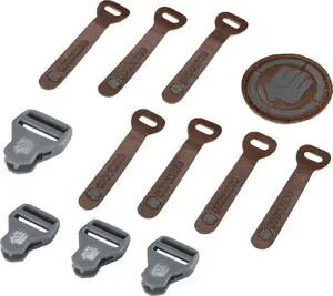 Replacement parts set Coocazoo Leather Grey Melange (model 138809)