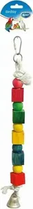Duvo+ hanging bird toy 35 cm for cage or aviary, durable play accessory