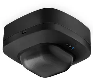 Klātienes un krēslu sensors Steinel IR Quattro HD 24m COM1 virsmas uzstādīšanai IP20 kvadrāts melns