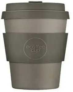 Ceļojuma krūze Ecoffee cup 240 ml Solid Colours — atkārtoti lietojama to-go krūze, ļoti pelēka