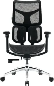 Spēļu krēsls MONROE S100 Mesh Black — ergonomisks režģa sēdeklis, jostasvietas atbalsts, regulējami roku balsti