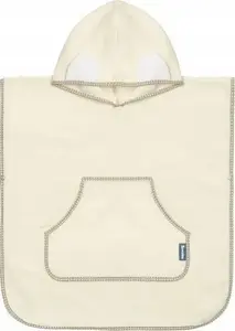Bath Poncho Sensillo PONCZO KĄPIELOWE ECRU – infant bath poncho, hooded towel