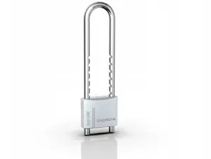 Padlock GERDA KAP S50 with adjustable shackle, aluminum body, model H60-150
