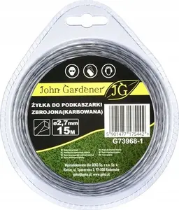 Trimmera aukla GEKO G73968-1 pastiprināta riljēfā 2,7 mm × 15 m