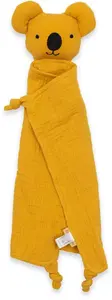 Muslin Comforter Plush Koala by baby mix — muslin comforter toy, mustard
