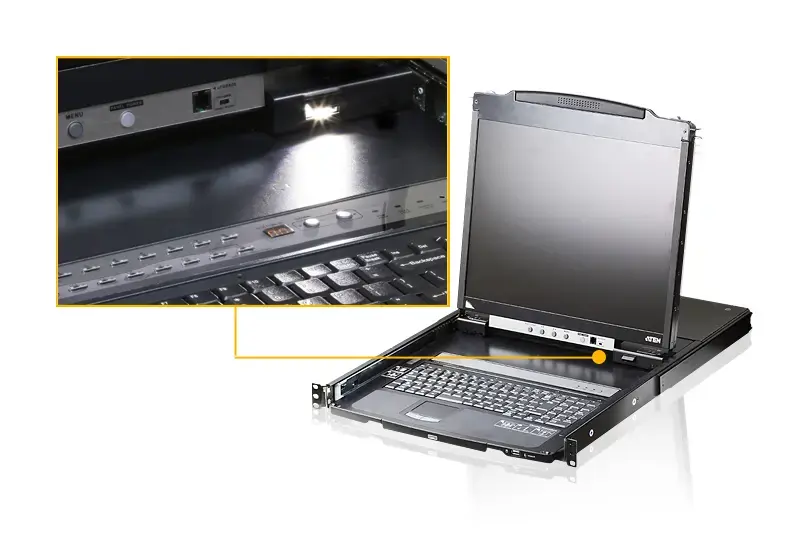 ATEN 19" LCD konsole Dual Rail Photo 3