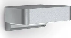 Wall light Steinel outdoor LED fixture with motion and dusk sensor L 800 S SI