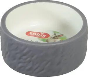Керамическая миска ZOLUX DAISY 100 мл — серая для мелких грызунов