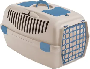 Pet Carrier ZOLUX Transporter Gulliver 2 beige with plastic door 55×36×35 cm